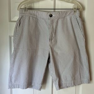 Men’s Lacoste gingham shorts